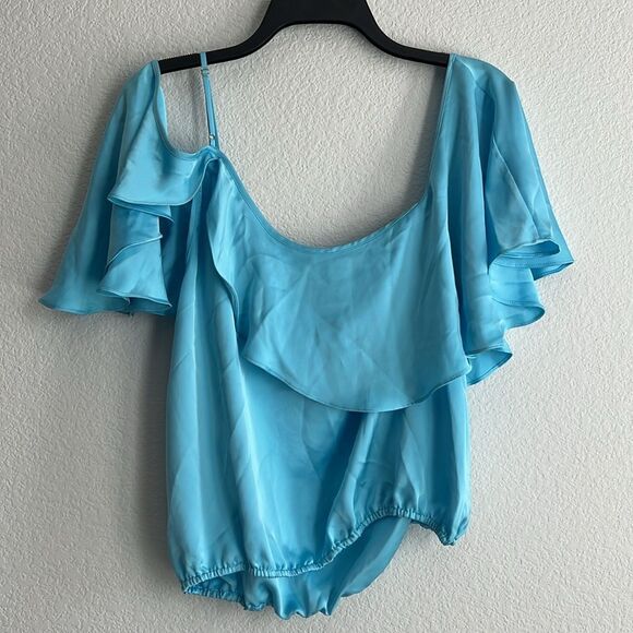 Ramy Brook Scarlett Top in Sky Blue, NWT, Size L - Picture 5 of 8